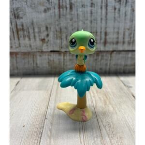 Vintage Littlest Pet Shop LPS Woodpecker Bird and Tree Retired EUC